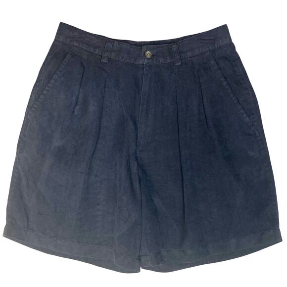 Tommy Bahama women’s silk shorts, size 10 gray sand washed silk pleat front - Picture 10 of 10